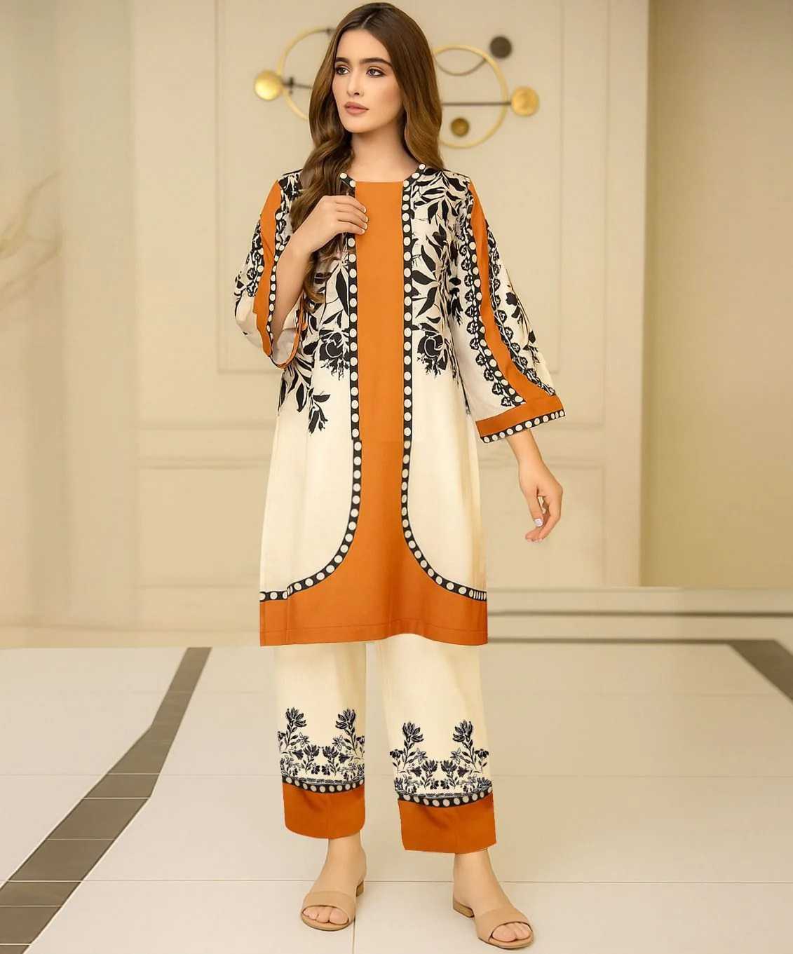 LuLuSar Printed Cord-set 2 peice