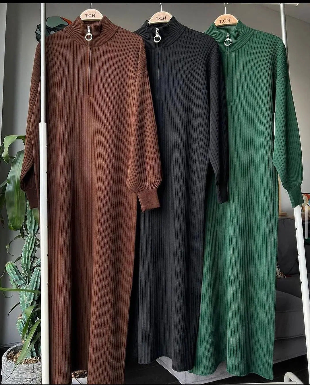 Zip long Bodycone Dress