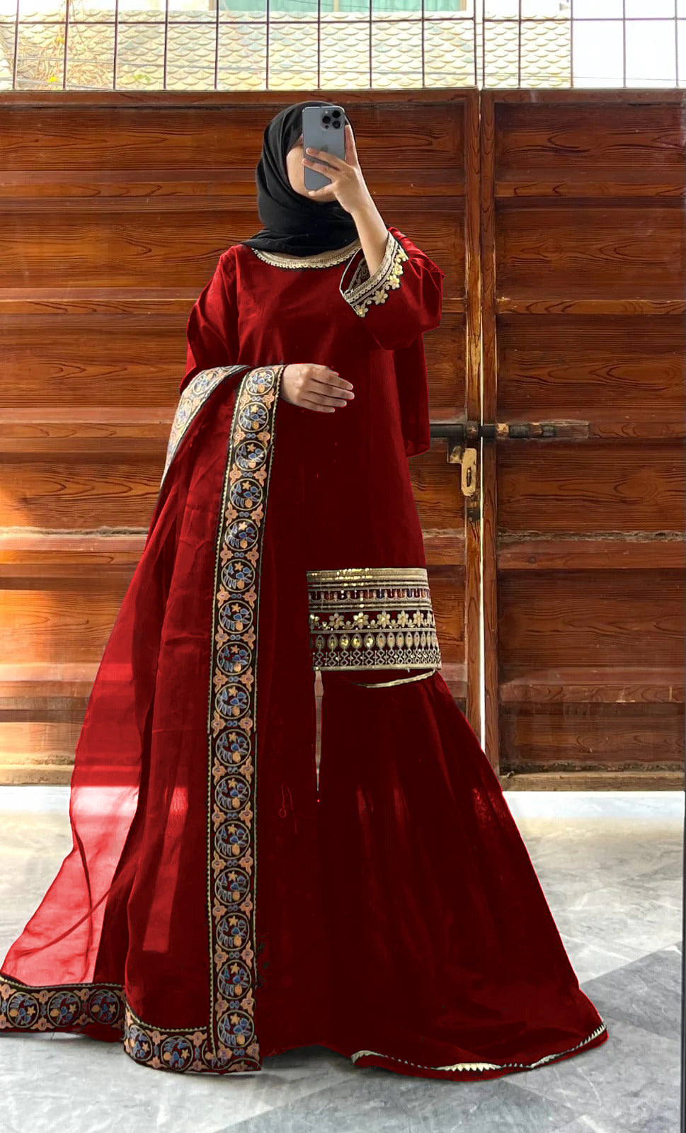 Andaaz Embroidered Sharara Set 3 Peice
