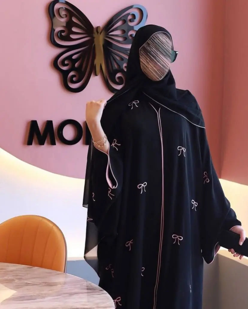 Trending Bow Abaya With Stoller