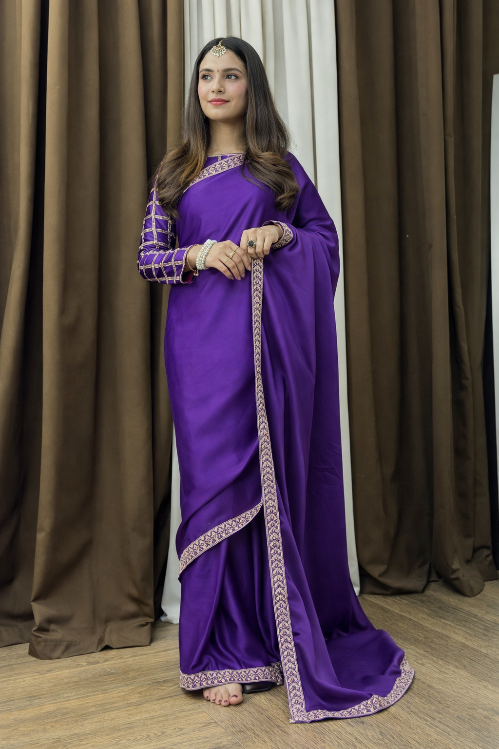 Afshee Heavy Embroidered Saree