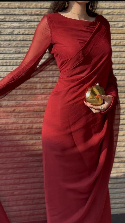Noor-E-Jahan Chiffon Saree