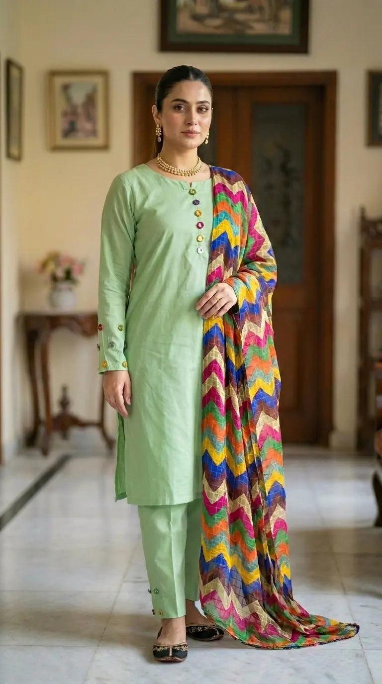 Trending Multi Mirror Cotton 3 Pcs