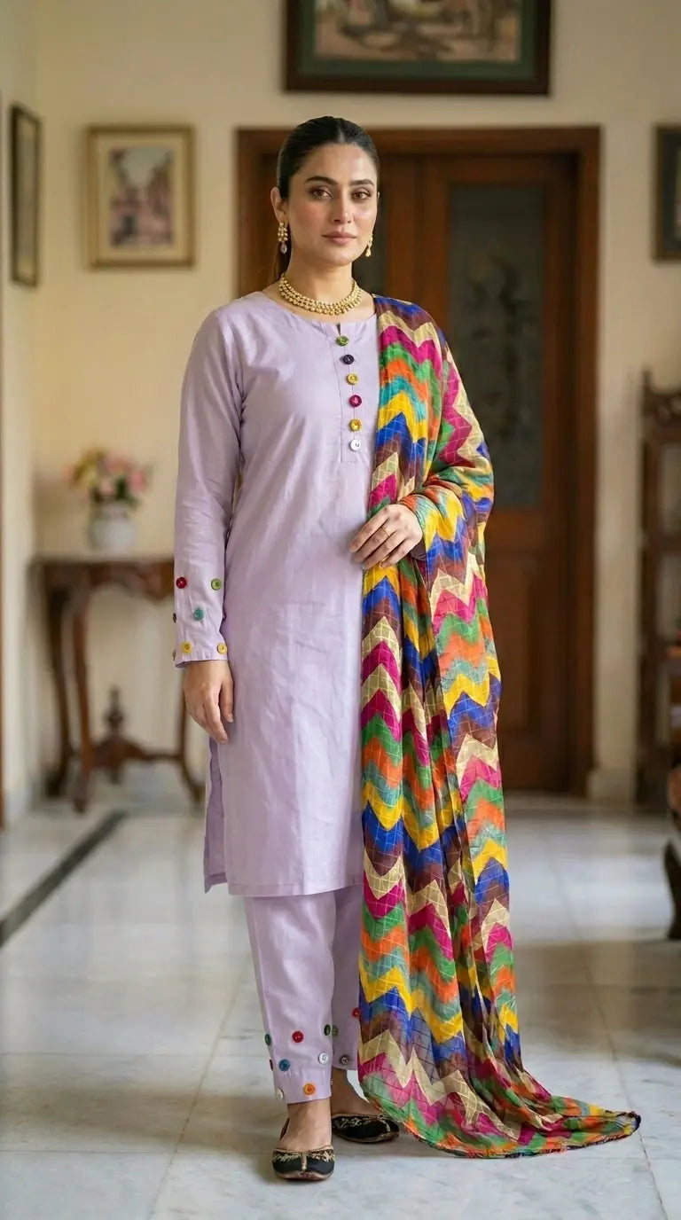 Trending Multi Mirror Cotton 3 Pcs