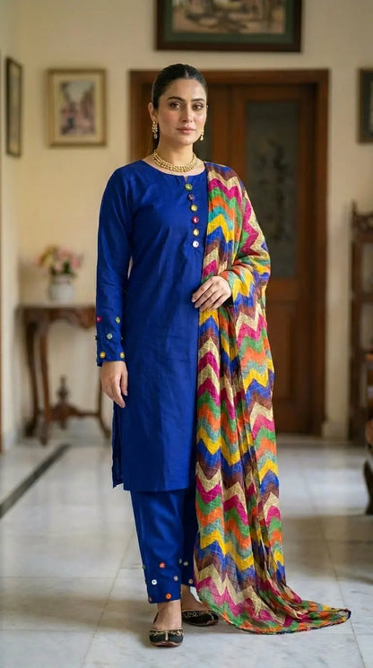Trending Multi Mirror Cotton 3 Pcs