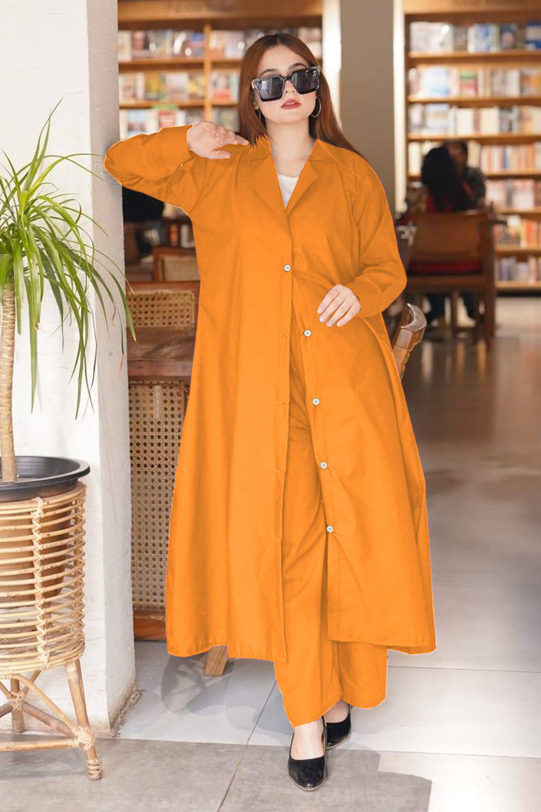 Long Coat With Pent Style Trouser