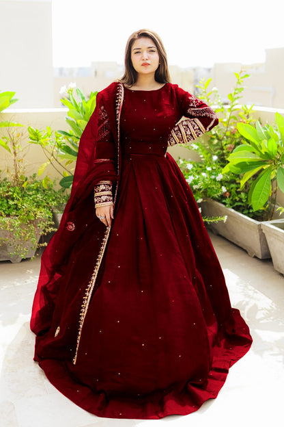 Shirt Skirt And Dupatta 3 Pcs