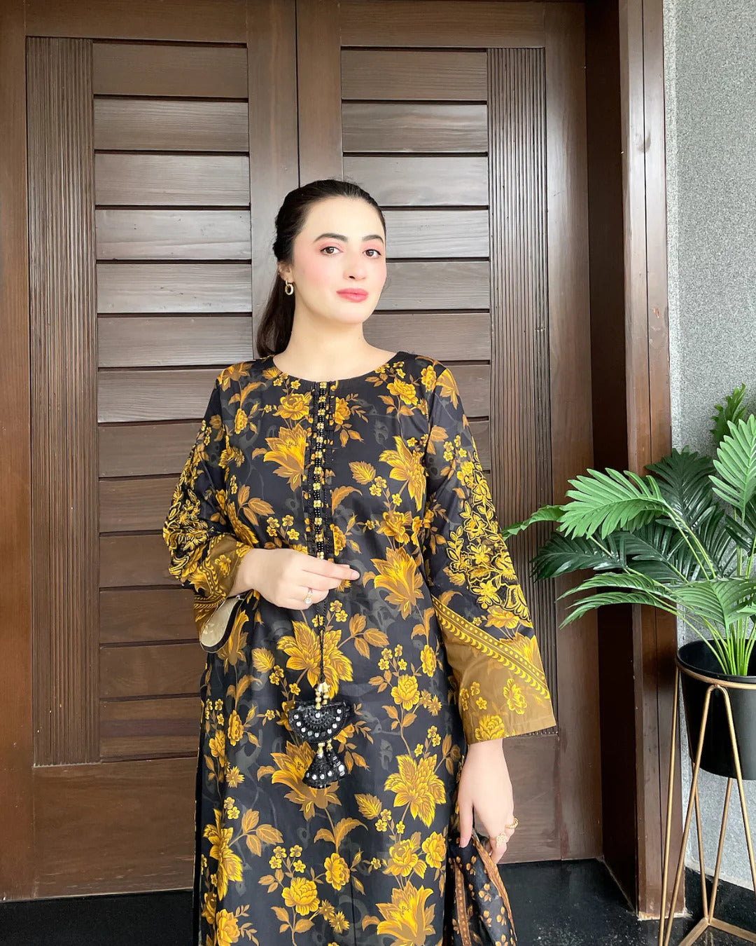 Noor-e-Bahar Lawn Cordset 3 Pcs