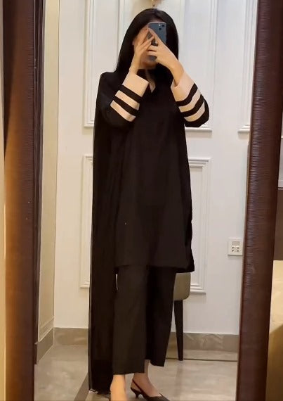 Nazakat Cotton Cord-set 3 peice