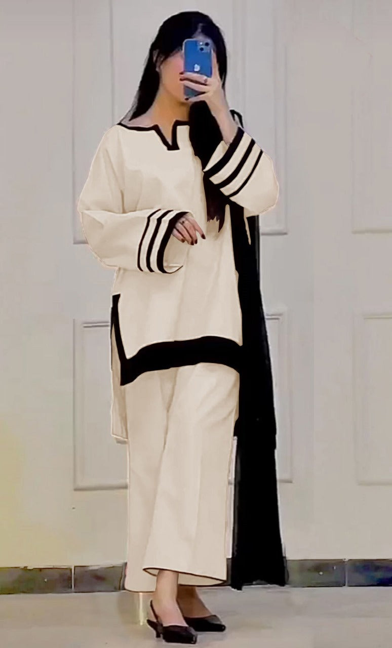 Nazakat Cotton Cord-set 3 peice