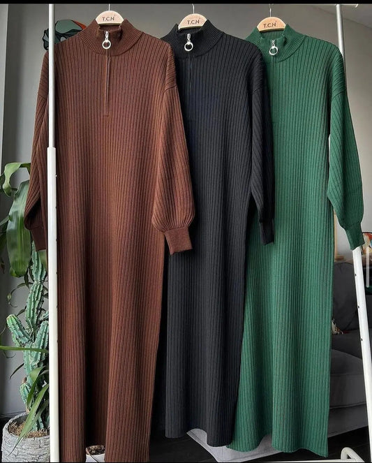 Zip long Bodycone Dress