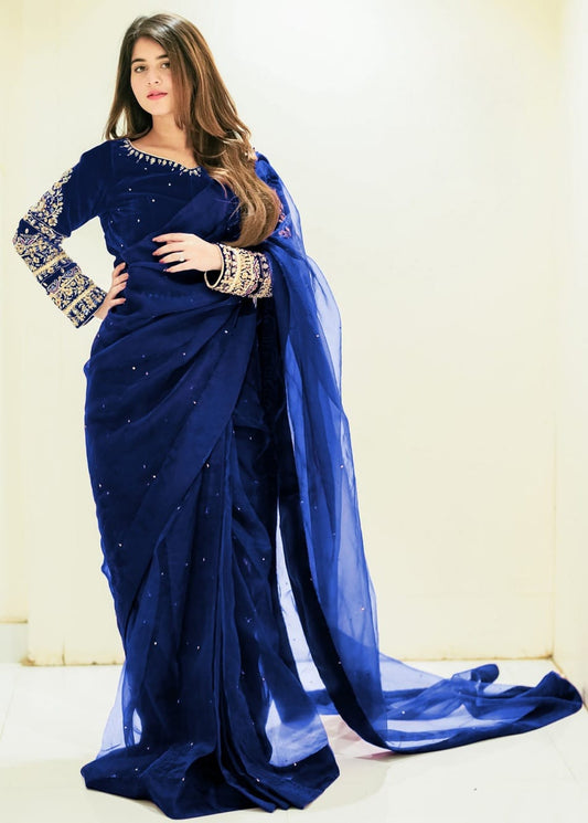 Safina Chiffon Embroidered Saree