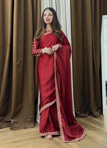 Afshee Heavy Embroidered Saree