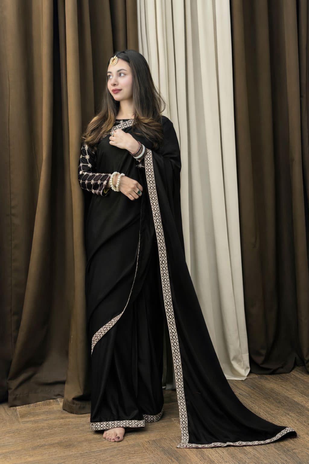 Afshee Heavy Embroidered Saree