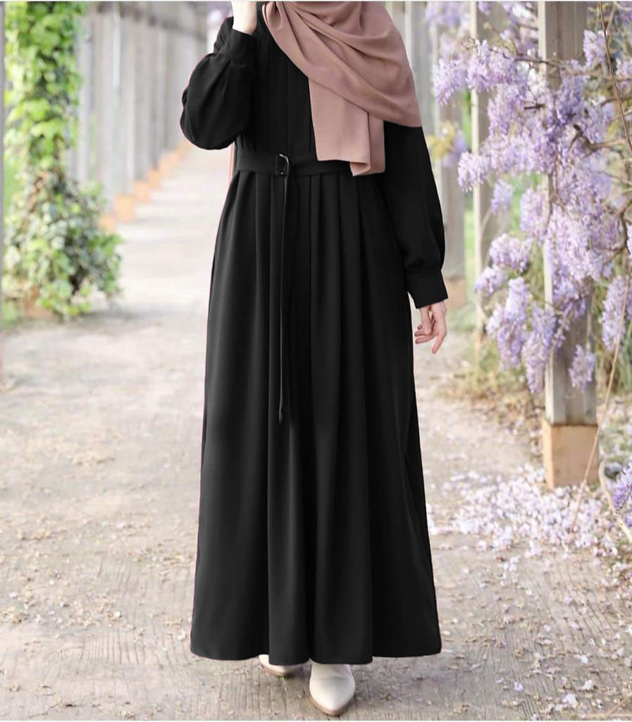 Mehrab Abaya With Belt