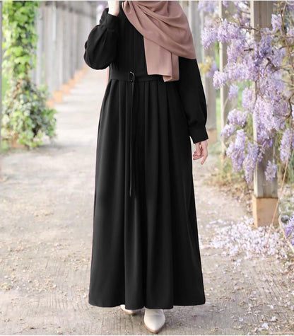 Mehrab Abaya With Belt