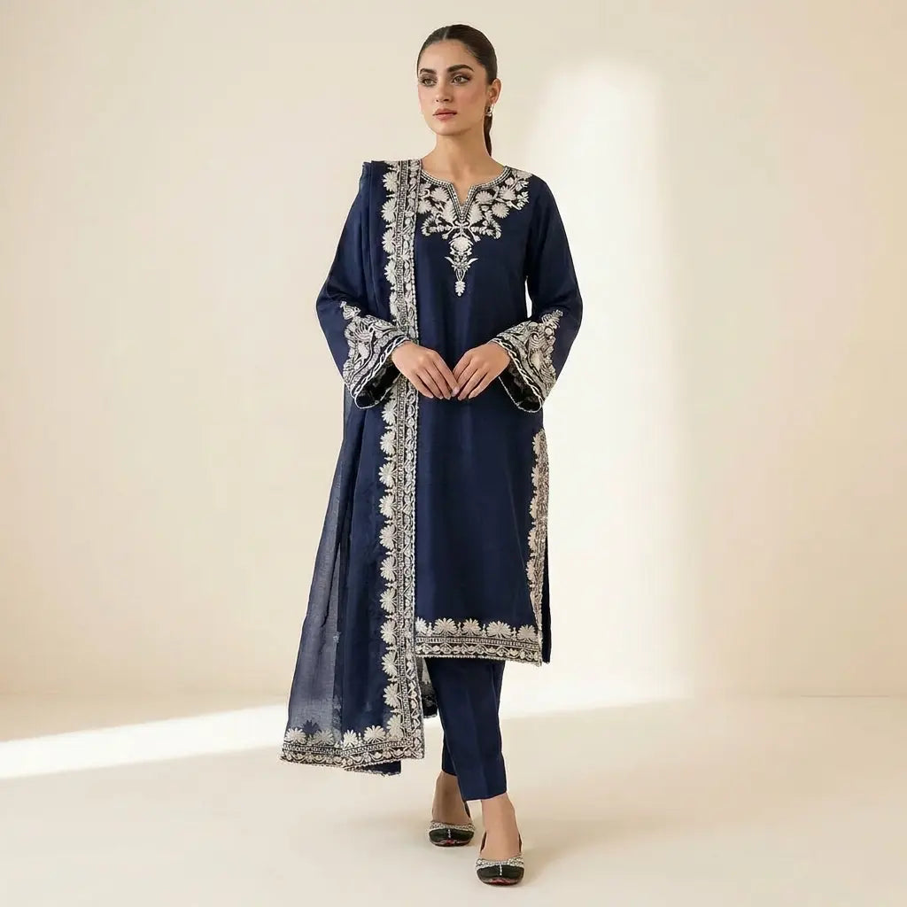 Gulnaar Embroidery 3 Peice