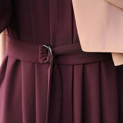 Mehrab Abaya With Belt