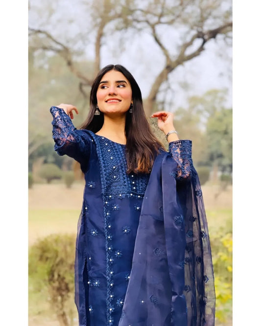 Pearls Organza 3 Pcs